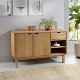 Vidaxl dressoir otta 114x43x73,5 cm massief grenenhout