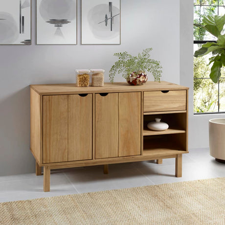 Vidaxl dressoir otta 114x43x73,5 cm massief grenenhout