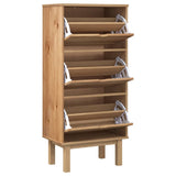 Vidaxl Shoe Cabinet Otta 3 skuffer Solid fyrretræ