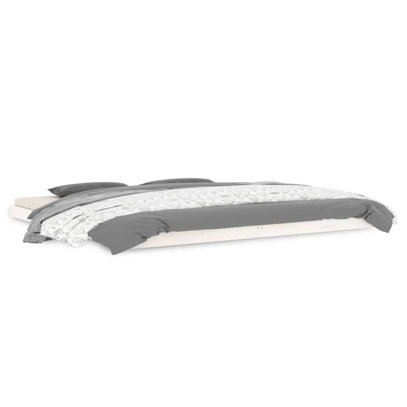 Vidaxl bedframe massief grenenhout wit 200x200 cm
