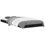 Vidaxl bedframe massief grenenhout zwart 75x190 cm