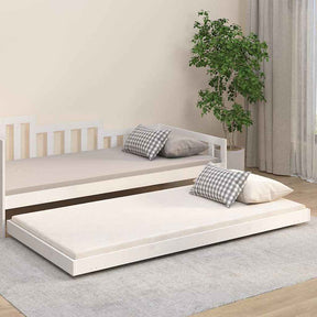 Vidaxl bedframe zonder matras massief grenenhout wit 80x200 cm