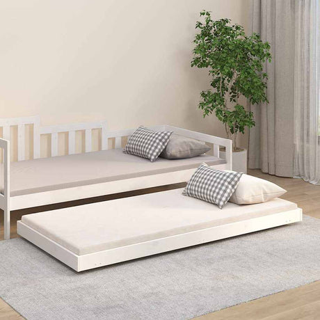 Vidaxl bedframe zonder matras massief grenenhout wit 90x190 cm