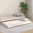 Vidaxl bedframe zonder matras massief grenenhout wit 75x190 cm