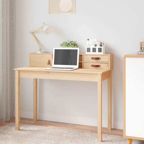 Vidaxl bureau 110x50x93 cm massief grenenhout