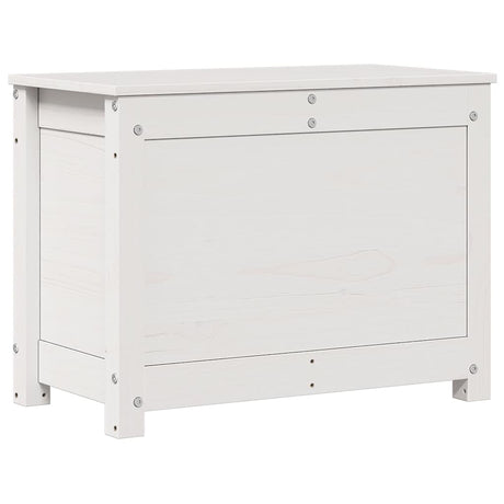 Vidaxl opbergbox wit 60x32x45,5 cm massief grenenhout