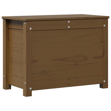 Vidaxl opbergbox honingbruin 60x32x45,5 cm massief grenenhout