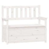 Vidaxl bankje 112,5x51,5x96,5 cm massief grenenhout wit