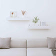 Vidaxl wandschappen 2 st 50x12x9 cm massief grenenhout wit