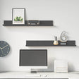 Vidaxl wandkasten 2 st 80x11x9 cm massief grenenhout grijs