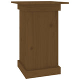Vidaxl bloemenstandaard 40x40x60 cm massief grenenhout honingbruin