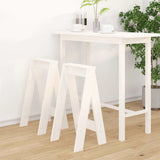Vidaxl krukken 2 st 40x40x75 cm massief grenenhout wit