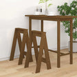 Vidaxl krukken 2 st 40x40x75 cm massief grenenhout honingbruin