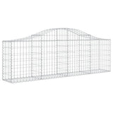 VidaXL Schanskorf vaulted 200x30x60 80 cm galvanized iron