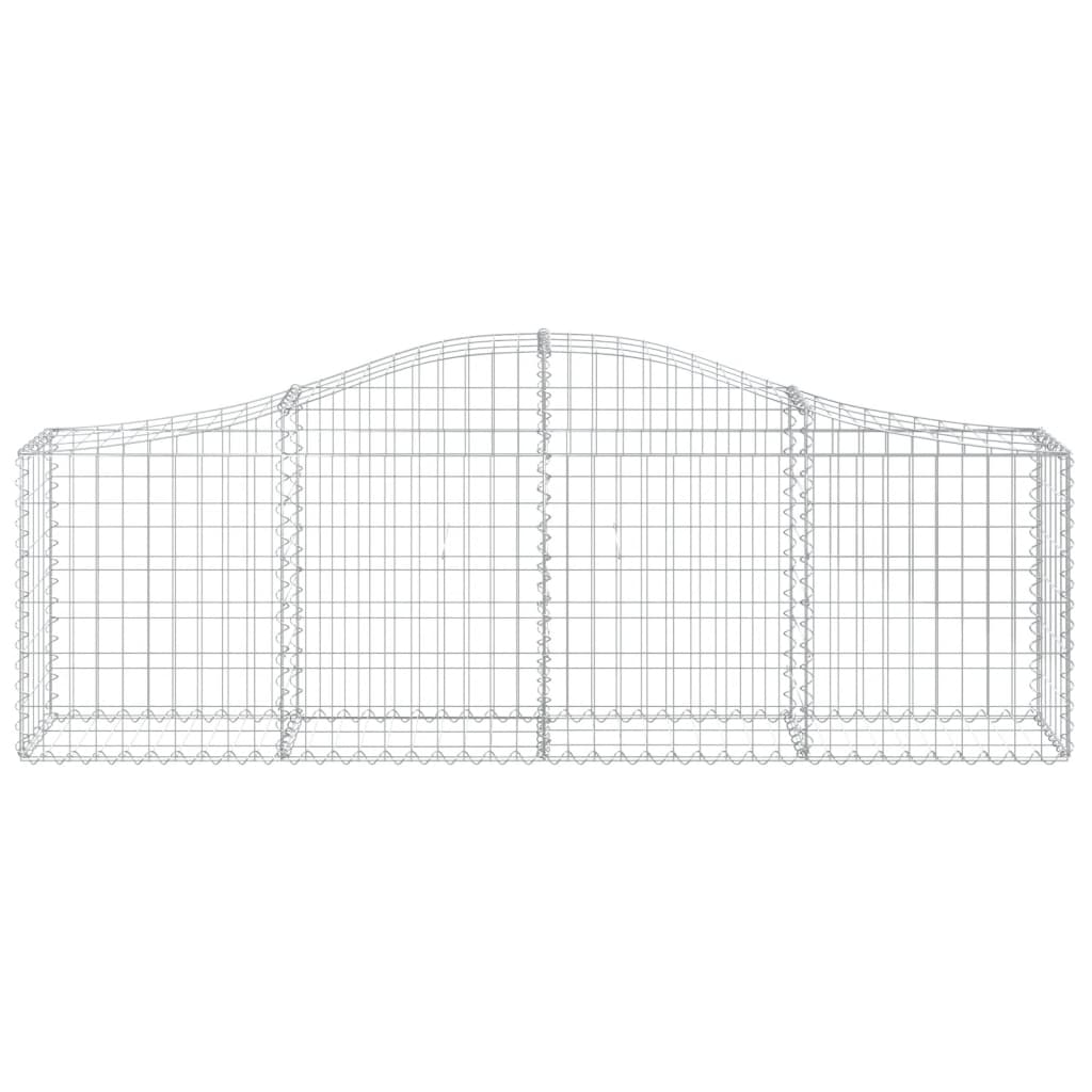 VidaXL Schanskorf vaulted 200x30x60 80 cm galvanized iron