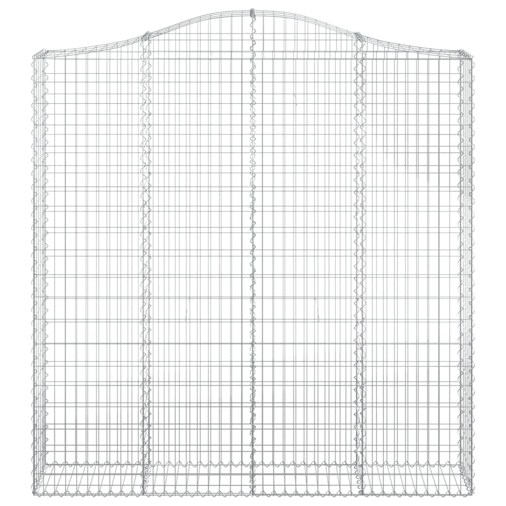 Vidaxl Schanskorf abovedado 200x30x200 220 cm de hierro galvanizado