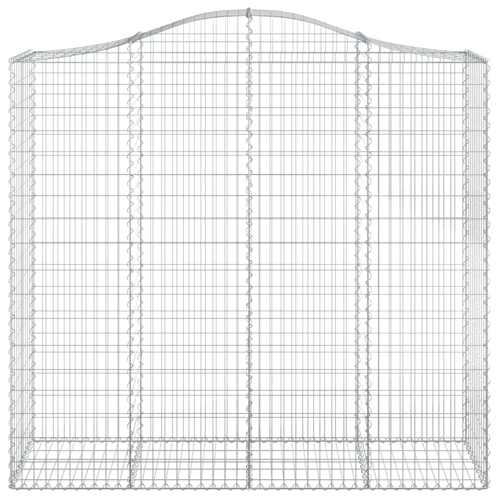 Vidaxl schanskorf voûté 200x50x180 200 cm fer galvanisé