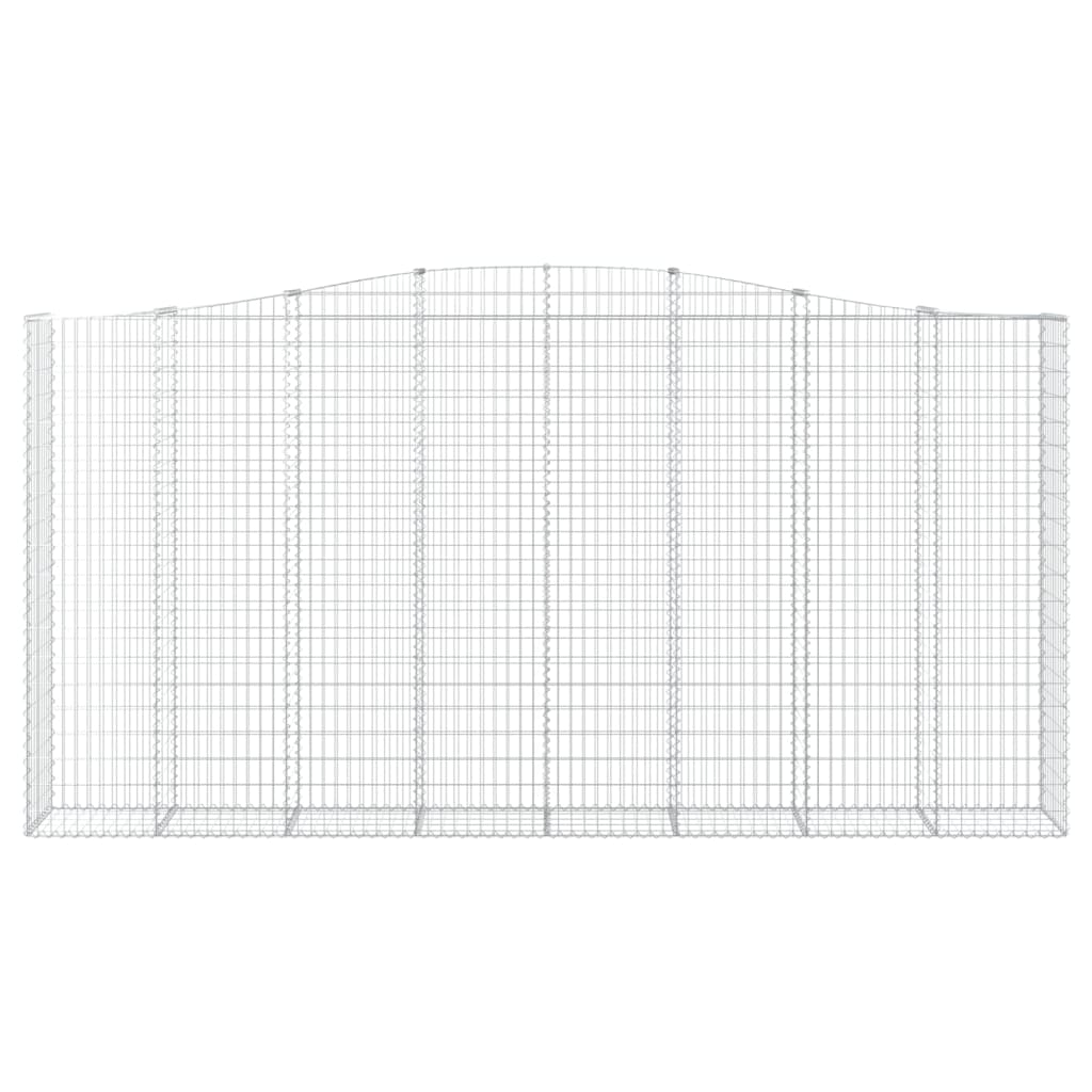 Vidaxl Schanskorf välvt 400x50x200 220 cm galvaniserat järn