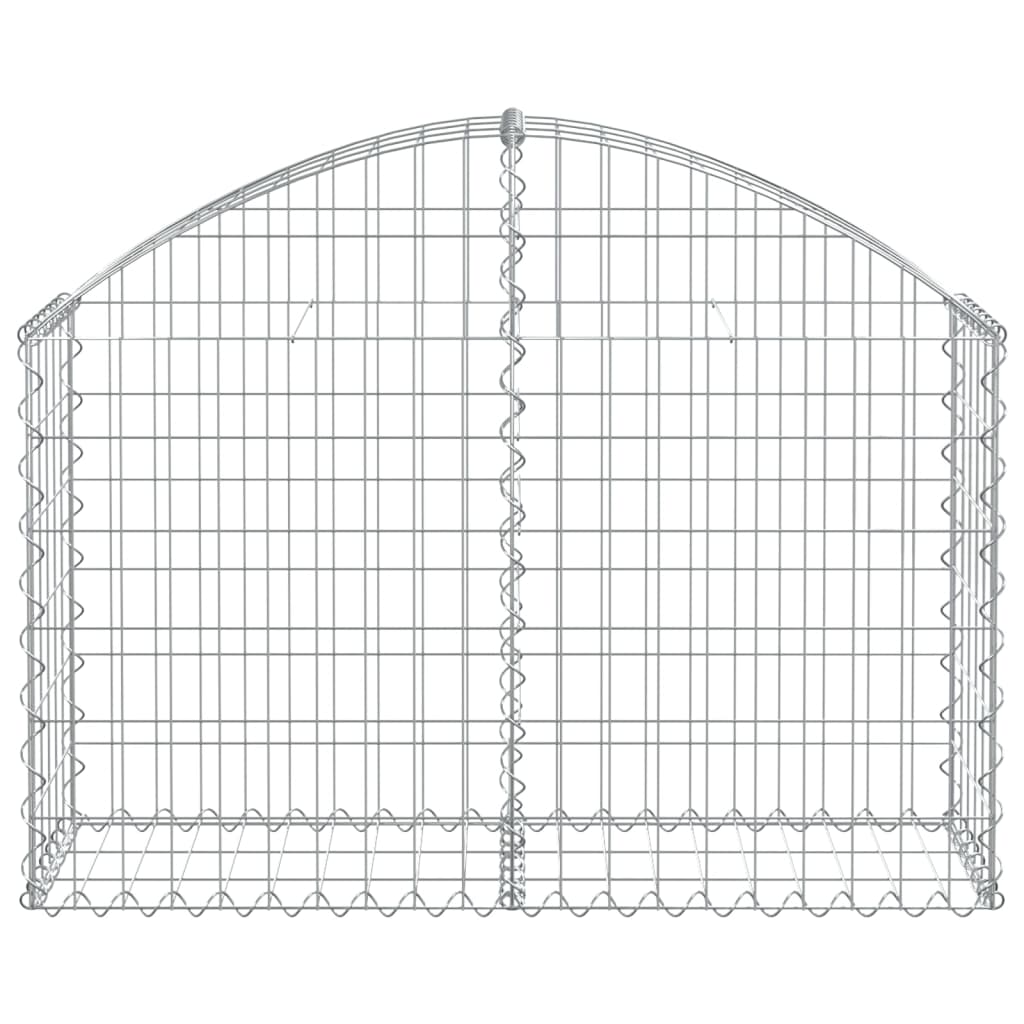 Vidaxl Schanskorf a volta 100x30x60 80 cm galvanizzato