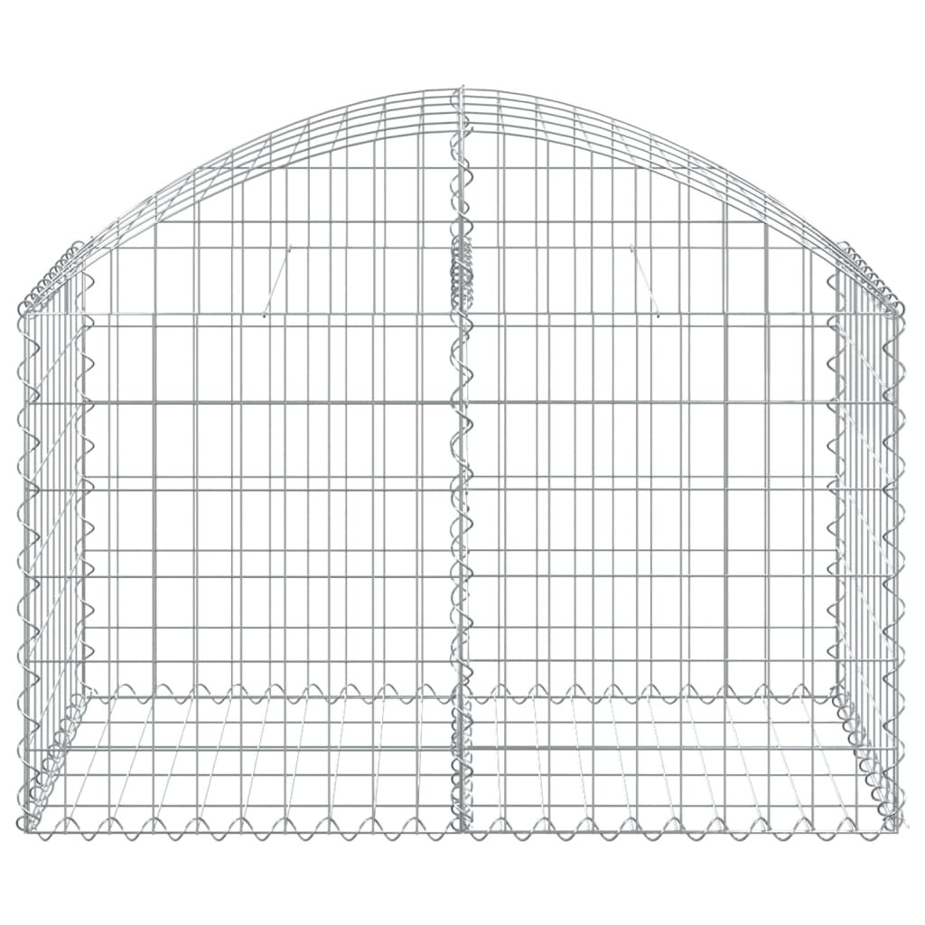 Vidaxl Schanskorf hvælvede 100x50x60 80 cm galvaniseret jern