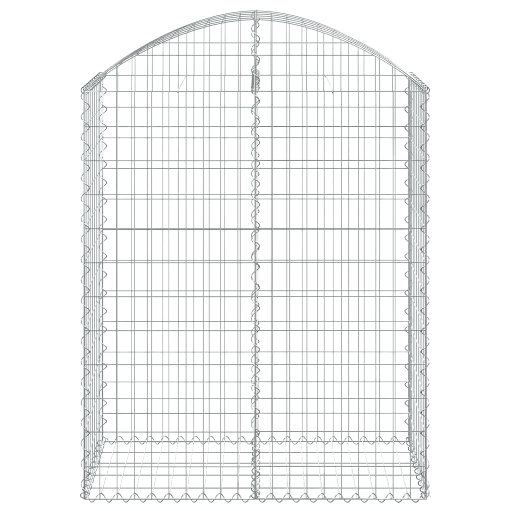 Vidaxl Schanskorf Voûté 100x50x120 140 cm fer galvanisé