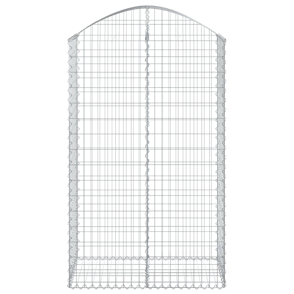 Vidaxl Schanskorf a volta 100x50x160 180 cm galvanizzato