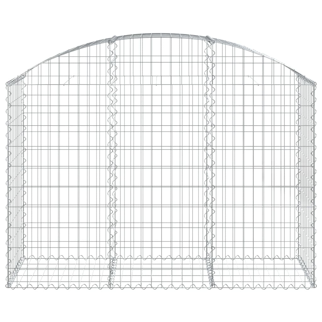 Vidaxl Schanskorf a volta 150x50x100 120 cm galvanizzato