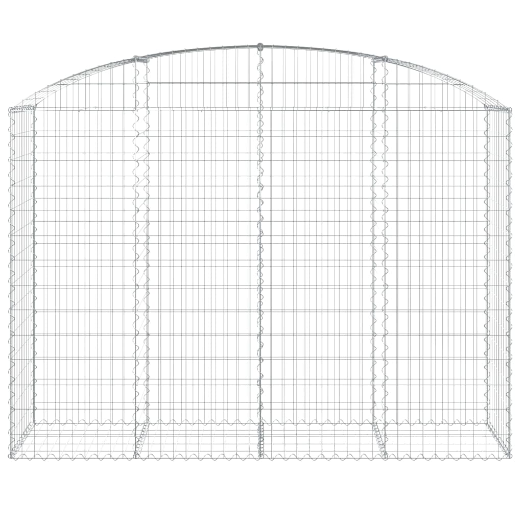 Vidaxl Schanskorf Voûté 200x50x140 160 cm fer galvanisé