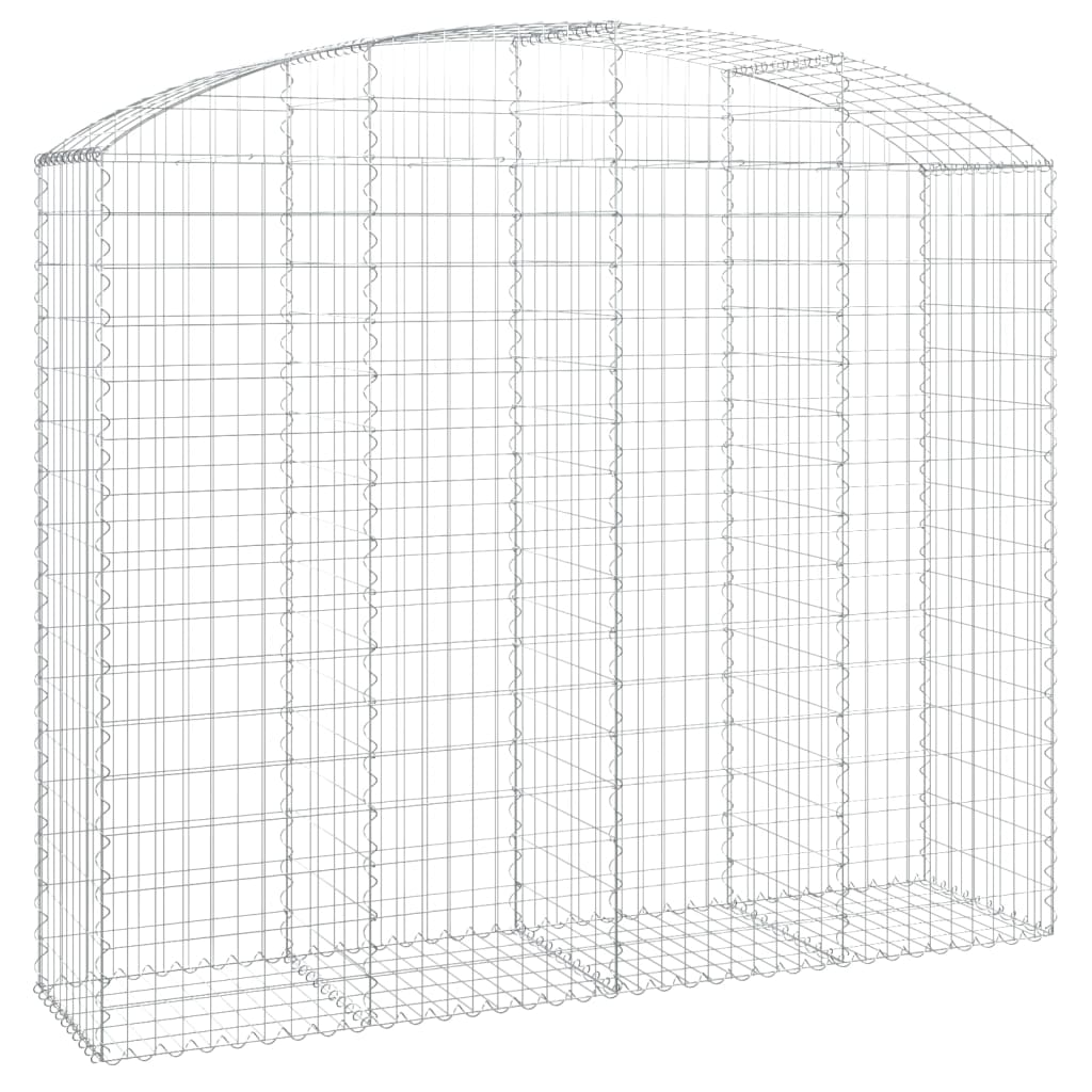 Vidaxl shananskorf vaulted 200x50x160 180 cm Galavaniséiert Eisen