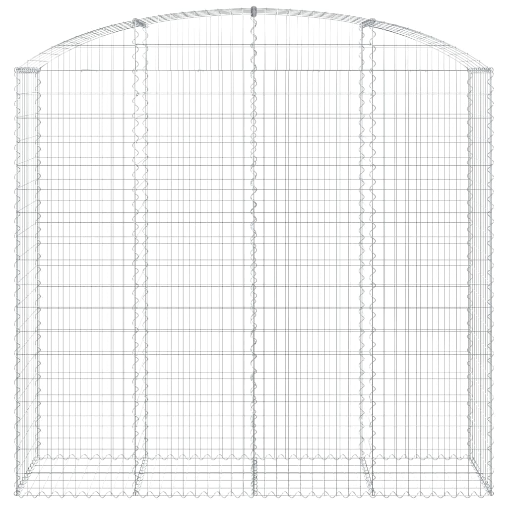 Vidaxl Schanskorf Gewölbe 200x50x180 200 cm verzinktes Eisen