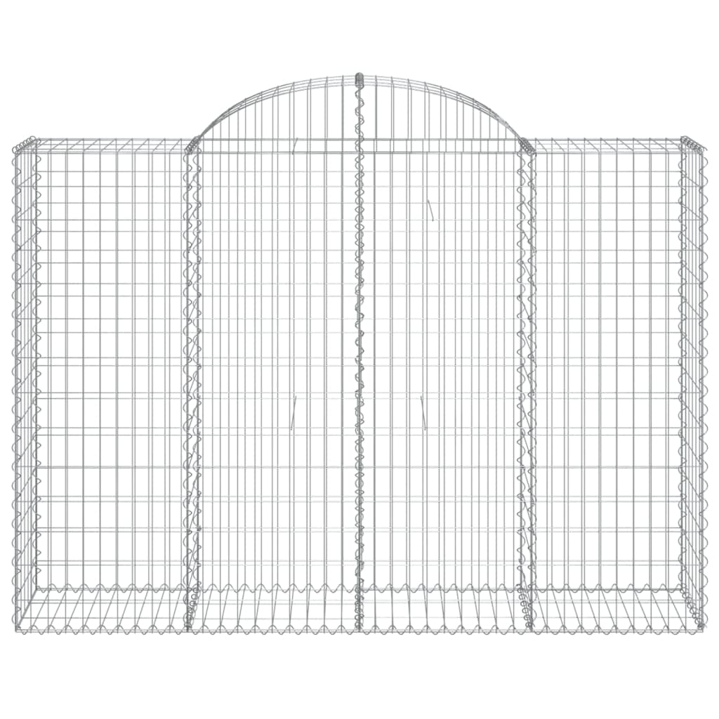 Vidaxl Schanskorf hvelvet 200x50x140 160 cm galvanisert jern