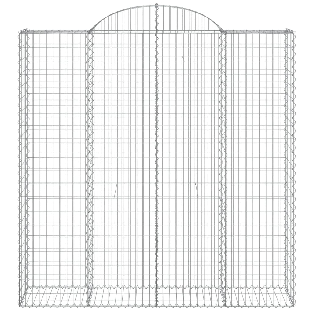 Vidaxl shananskument vaulted 200x50200 220 cm galvaniséiert Eisen