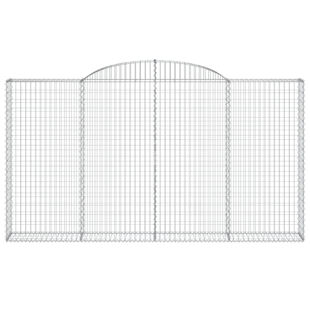 Vidaxl Schanskorf a volta 300x30x160 180 cm Galvanizzato