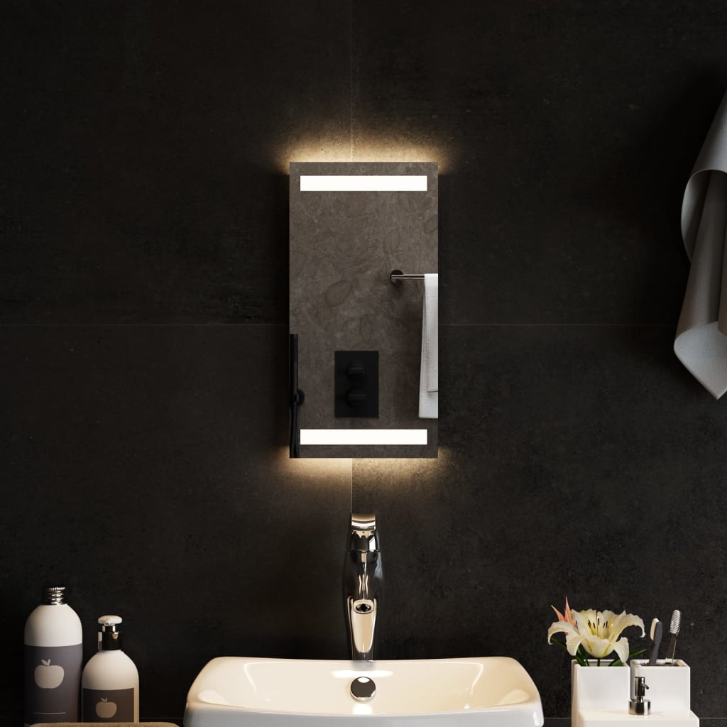 VIDAXL Specchio da bagno LED 20x40 cm