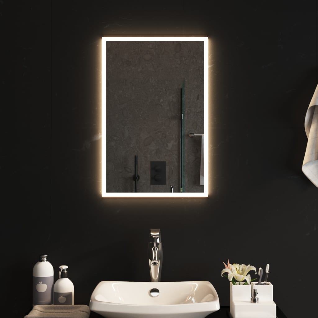 VIDAXL Specchio da bagno LED 40x60 cm