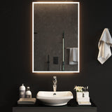 Miroir de salle de bain Vidaxl LED 60x90 cm