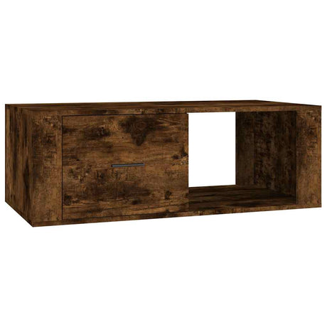 Vidaxl salontafel 100x50,5x35 cm bewerkt hout gerookt eikenkleurig