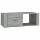 Vidaxl salontafel 100x50,5x35 cm bewerkt hout grijs sonoma eikenkleur