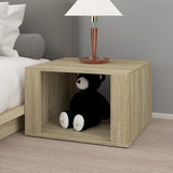 Vidaxl nachtkastje 57x55x36 cm bewerkt hout sonoma eikenkleurig