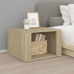 Vidaxl nachtkastje 57x55x36 cm bewerkt hout sonoma eikenkleurig