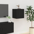 Vidaxl tv-wandmeubel 40x34,5x40 cm zwart