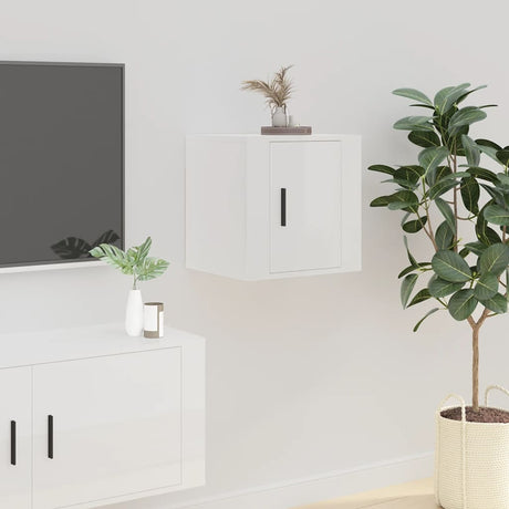 Vidaxl tv-wandmeubel 40x34,5x40 cm hoogglans wit