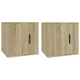 Vidaxl tv-wandmeubels 2 st 40x34,5x40 cm sonoma eikenkleurig