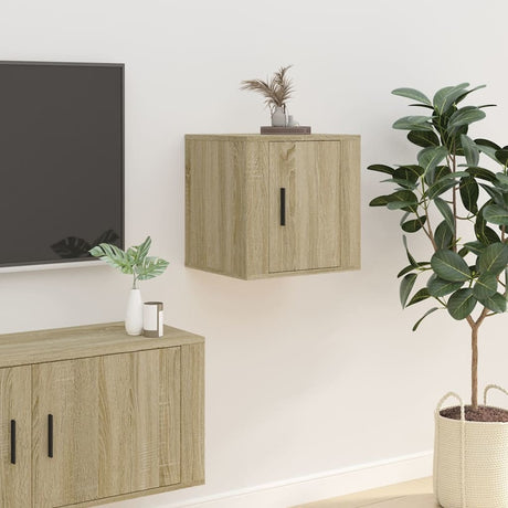 Vidaxl tv-wandmeubels 2 st 40x34,5x40 cm sonoma eikenkleurig