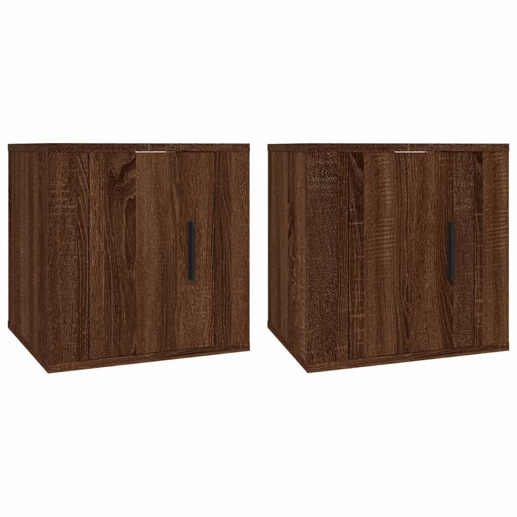 Vidaxl tv-wandmeubels 2 st 40x34,5x40 cm bruin eikenkleur