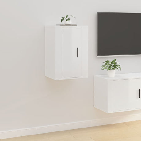Vidaxl tv-wandmeubel 40x34,5x60 cm hoogglans wit
