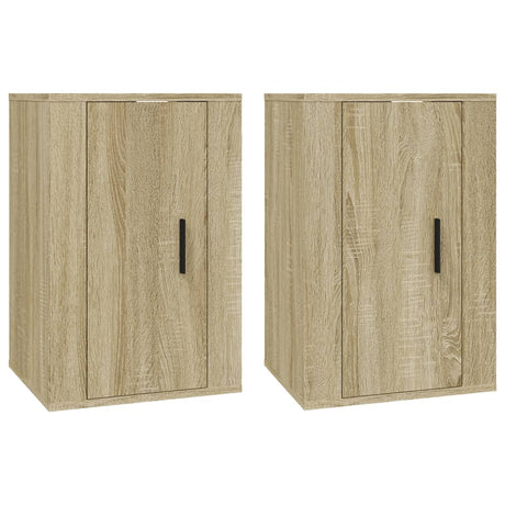 Vidaxl tv-wandmeubels 2 st 40x34,5x60 cm sonoma eikenkleurig