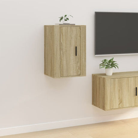 Vidaxl tv-wandmeubels 2 st 40x34,5x60 cm sonoma eikenkleurig