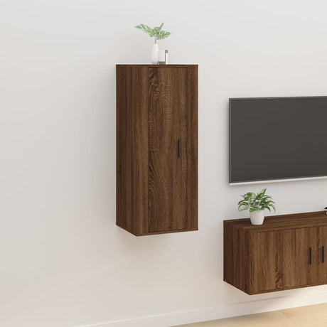 Vidaxl tv-wandmeubel 40x34,5x100 cm bruin eikenkleur