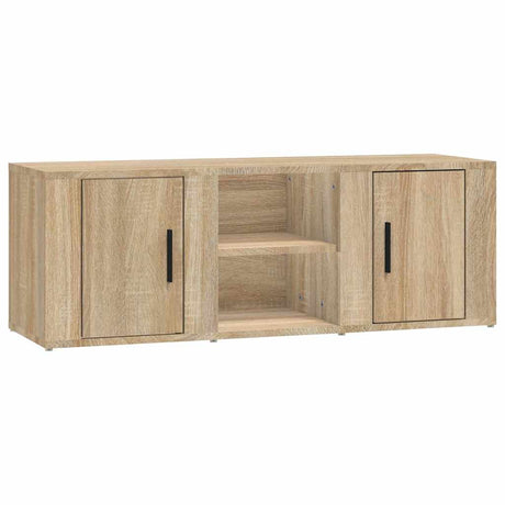 Vidaxl tv-meubel 100x31,5x35 cm bewerkt hout sonoma eikenkleurig